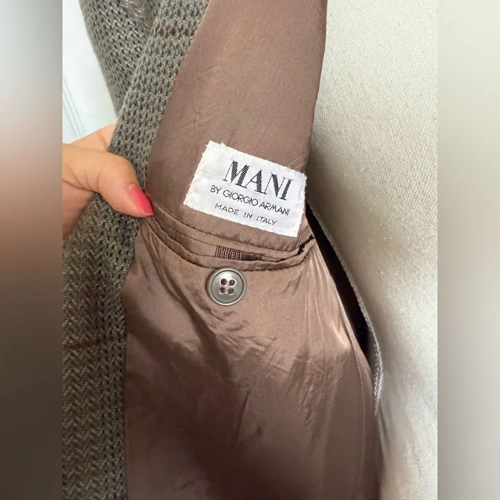 Vintage Mani by Giorgio Armani Suit Jacket Blazer Office Business Casual Classic